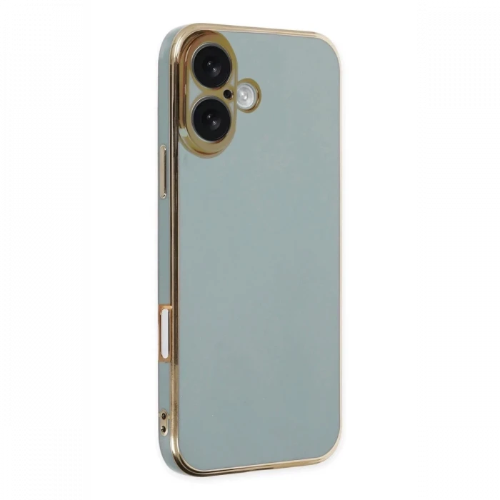 Newface Apple iPhone 16 Kılıf Volet Silikon - Açık Yeşil