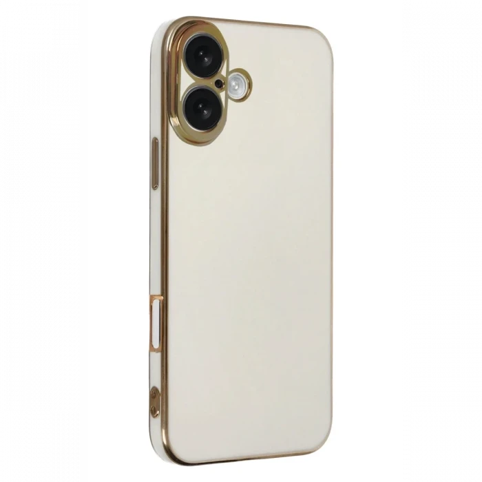 Newface Apple iPhone 16 Kılıf Volet Silikon - Beyaz
