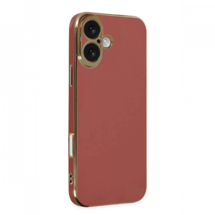Newface Apple iPhone 16 Kılıf Volet Silikon - Kırmızı