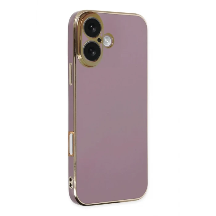Newface Apple iPhone 16 Kılıf Volet Silikon - Mor