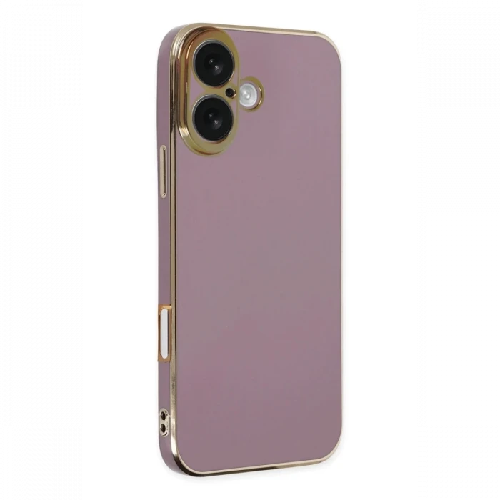 Newface Apple iPhone 16 Kılıf Volet Silikon - Mor
