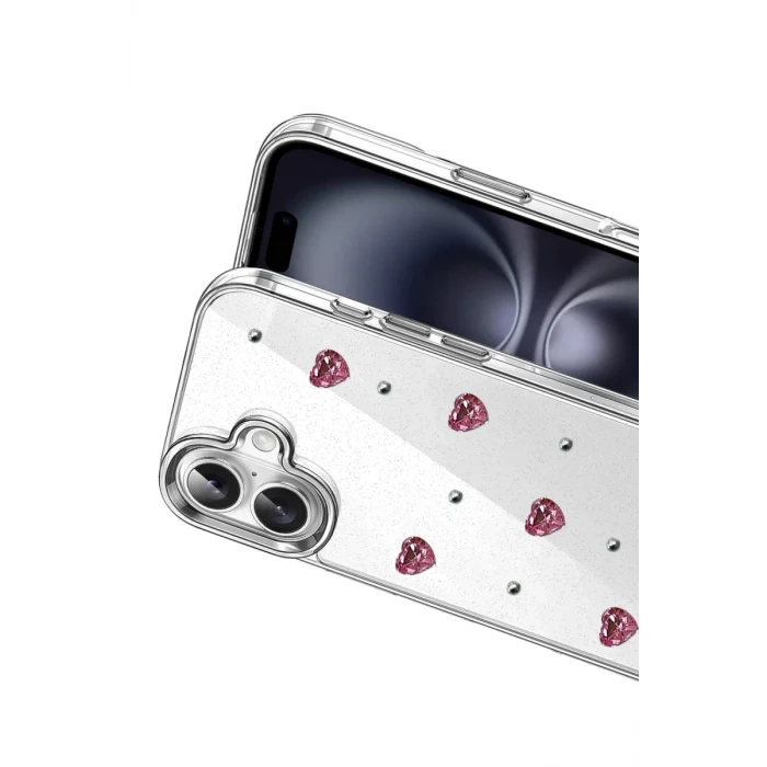 Newface Apple iPhone 16 Plus Fiyonk Desenli Kapak - Desen 3