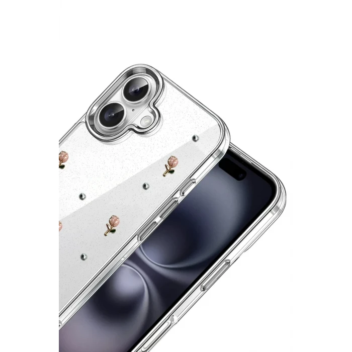 Newface Apple iPhone 16 Plus Fiyonk Desenli Kapak - Desen 6
