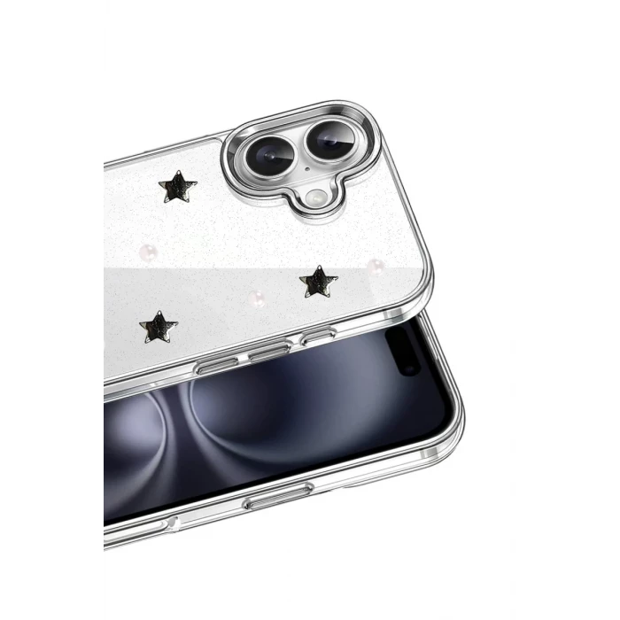 Newface Apple iPhone 16 Plus Fiyonk Desenli Kapak - Desen 7