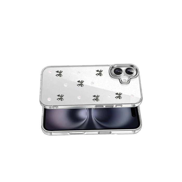Newface Apple iPhone 16 Plus Fiyonk Desenli Kapak - Desen 8