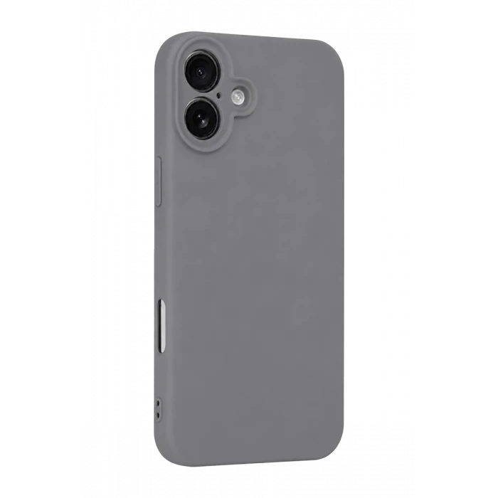 Newface Apple iPhone 16 Plus Kılıf First Silikon - Gri
