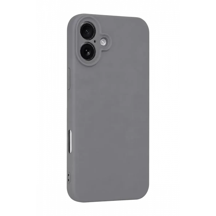 Newface Apple iPhone 16 Plus Kılıf First Silikon - Gri