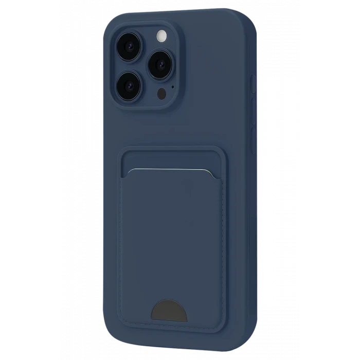 Newface Apple iPhone 16 Plus Kılıf Kelvin Kartvizitli Silikon - Lacivert