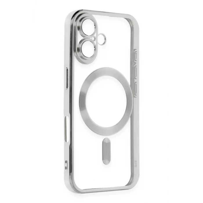 Newface Apple iPhone 16 Plus Kılıf Kross Magneticsafe Kapak - Gümüş