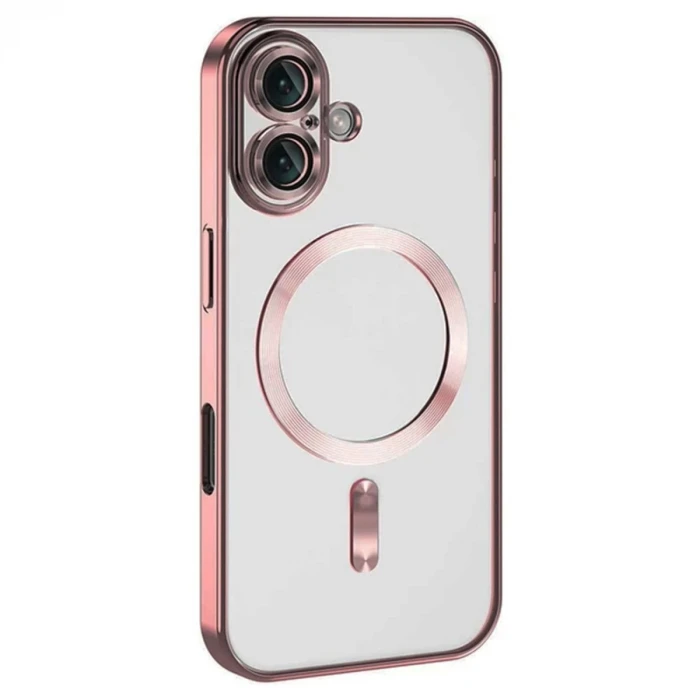 Newface Apple iPhone 16 Plus Kılıf Kross Magneticsafe Kapak - Pembe