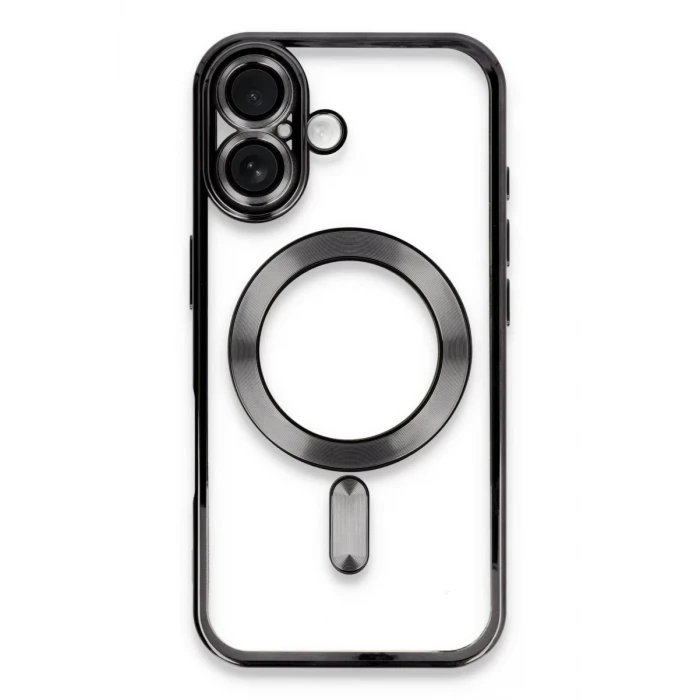 Newface Apple iPhone 16 Plus Kılıf Kross Magneticsafe Kapak - Siyah