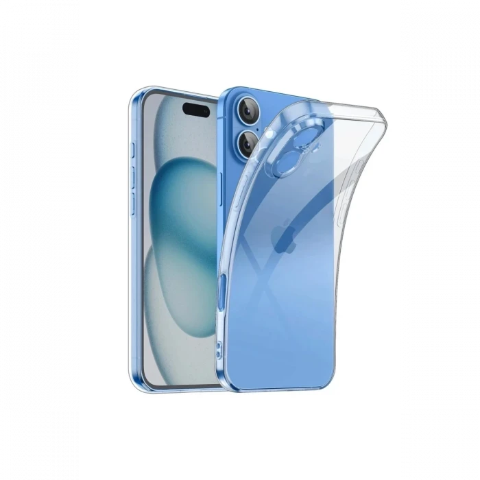 Newface Apple iPhone 16 Plus Kılıf Lüx Şeffaf Silikon