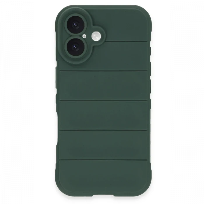 Newface Apple iPhone 16 Plus Kılıf Optimum Silikon - Koyu Yeşil