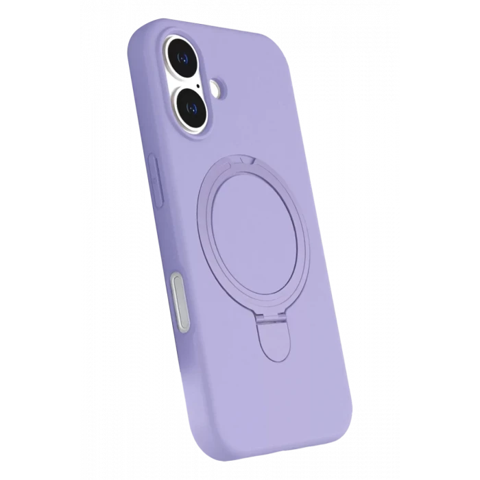 Newface Apple iPhone 16 Plus Regal Magsafe Standlı Kapak - Lila
