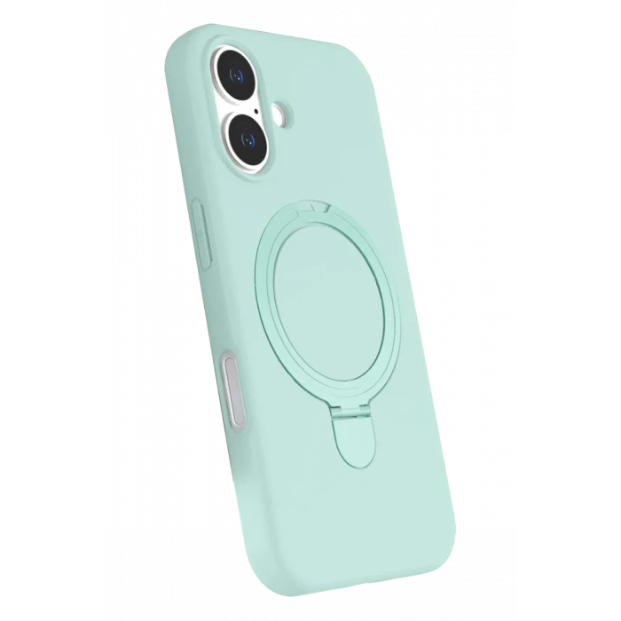 Newface Apple iPhone 16 Plus Regal Magsafe Standlı Kapak - Su Yeşili
