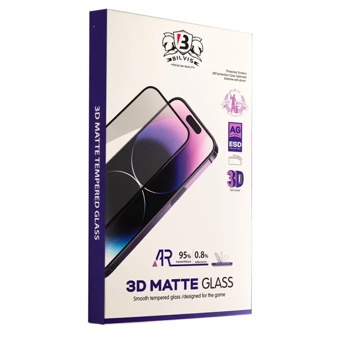 Newface Apple iPhone 16 Pro Bilvis 3D Mat Cam Ekran Koruyucu