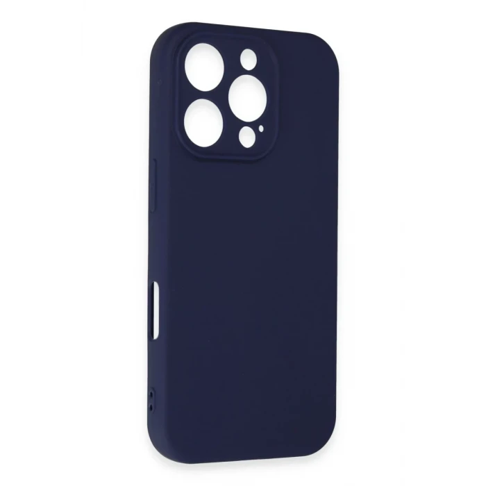 Newface Apple iPhone 16 Pro Kılıf First Silikon - Lacivert