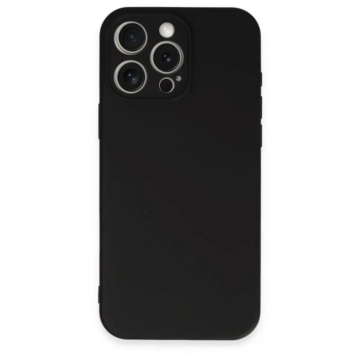 Newface Apple iPhone 16 Pro Kılıf First Silikon - Siyah