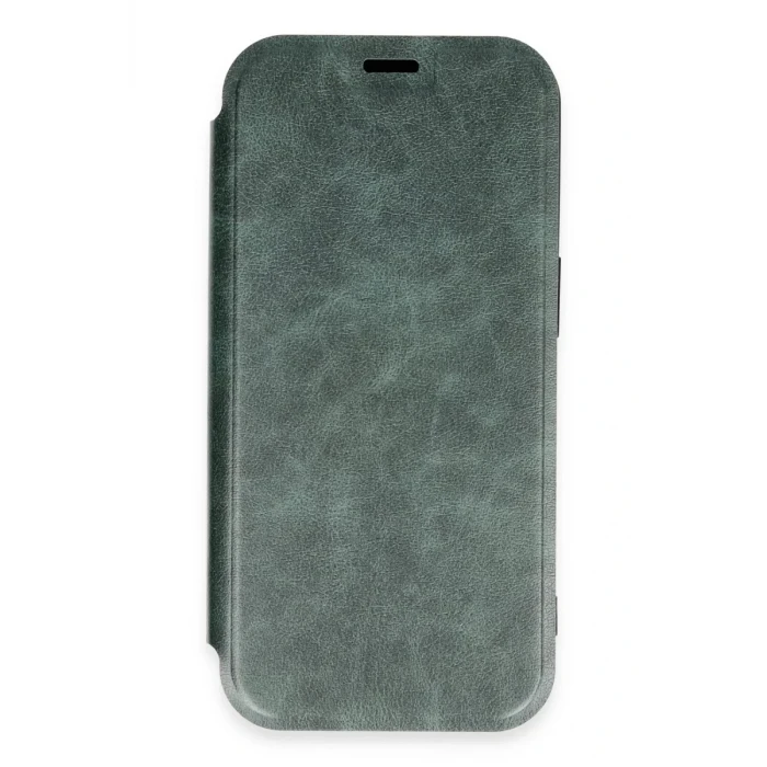 Newface Apple iPhone 16 Pro Kılıf Flip Cover - Koyu Yeşil