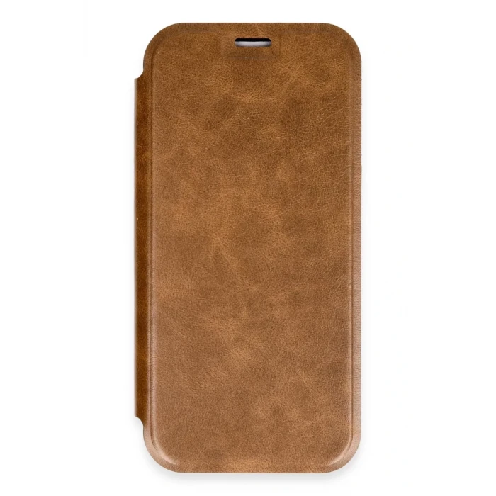 Newface Apple iPhone 16 Pro Kılıf Flip Cover - Taba