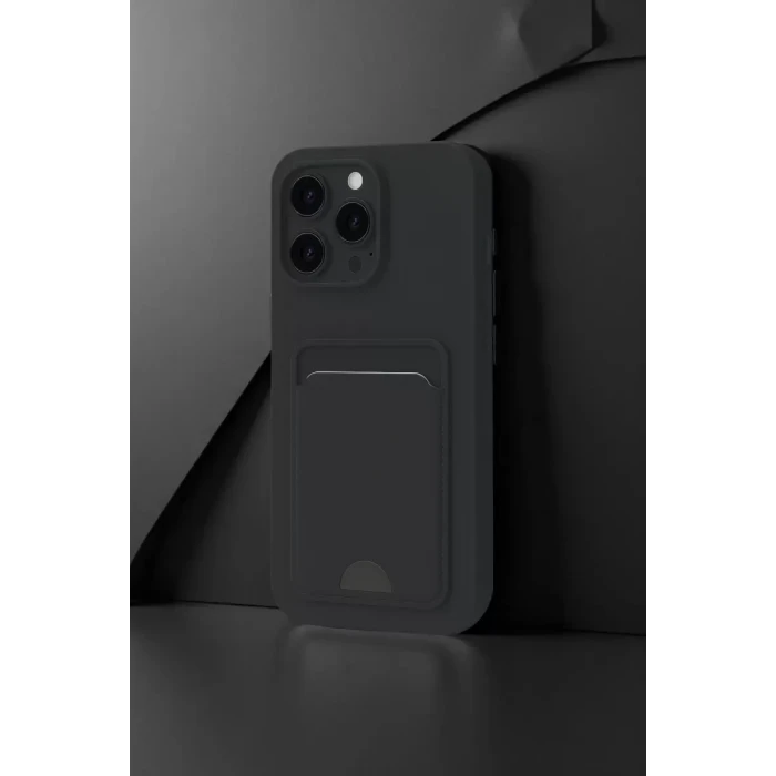Newface Apple iPhone 16 Pro Kılıf Kelvin Kartvizitli Silikon - Bordo