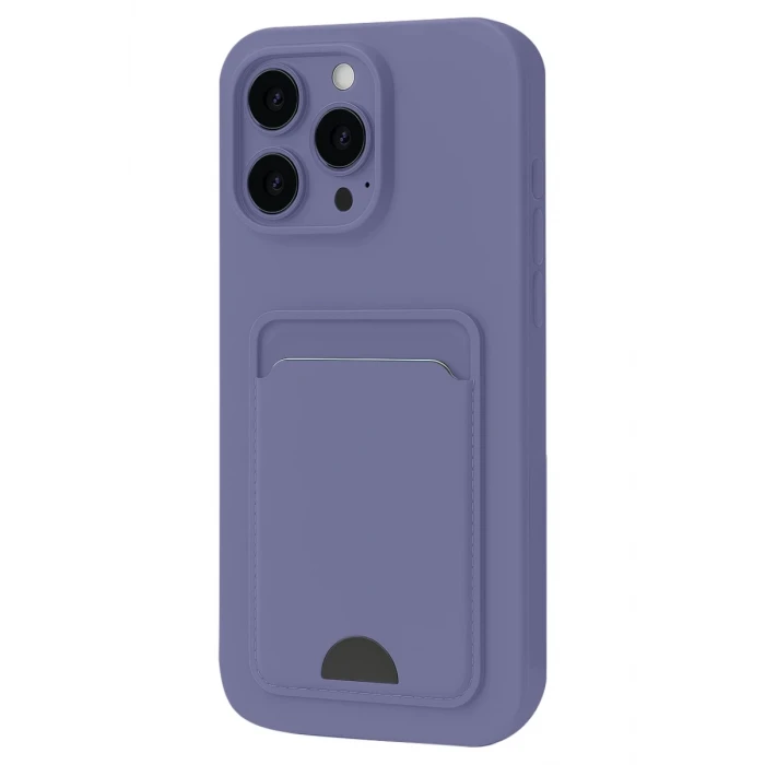 Newface Apple iPhone 16 Pro Kılıf Kelvin Kartvizitli Silikon - Lila