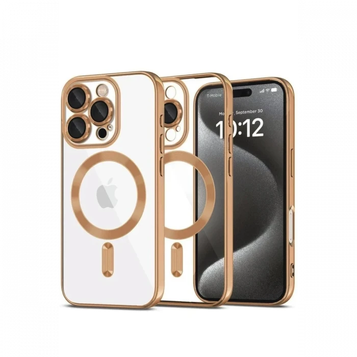 Newface Apple iPhone 16 Pro Kılıf Kross Magneticsafe Kapak - Çöl Titanyum
