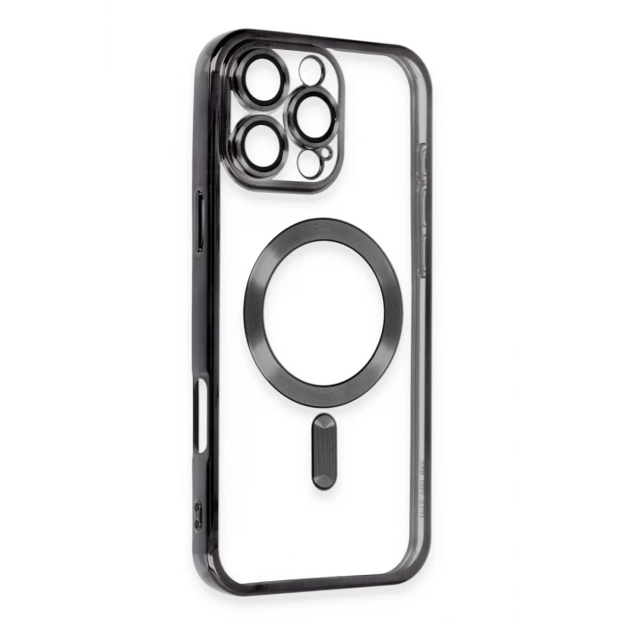 Newface Apple iPhone 16 Pro Kılıf Kross Magneticsafe Kapak - Siyah
