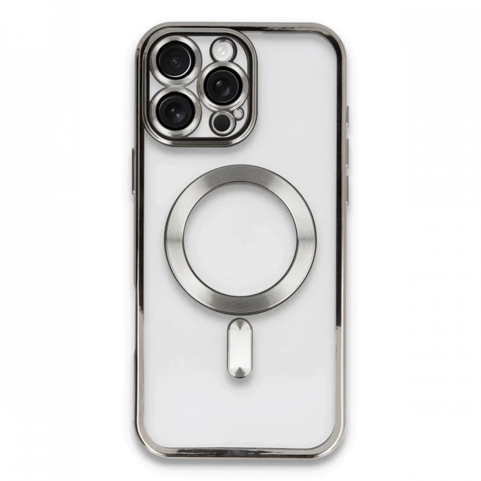 Newface Apple iPhone 16 Pro Kılıf Kross Magneticsafe Kapak - Titan Gri