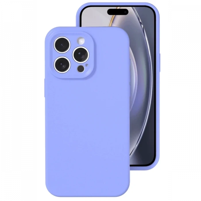 Newface Apple iPhone 16 Pro Kılıf Nano içi Kadife Silikon - Lila