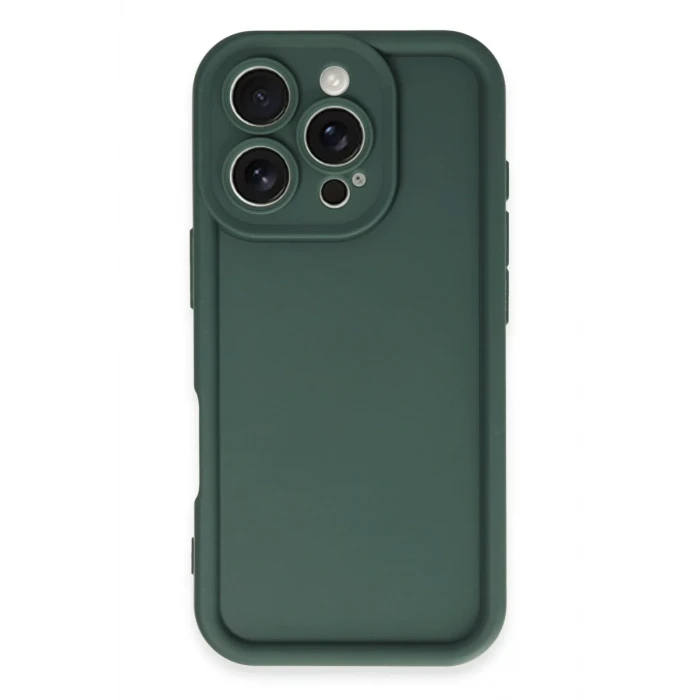 Newface Apple iPhone 16 Pro Kılıf Viera Silikon - Koyu Yeşil