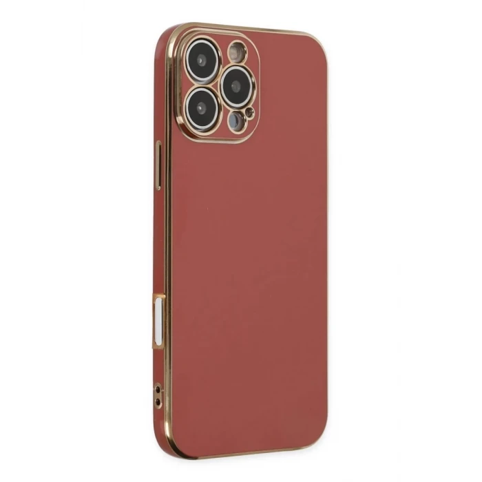 Newface Apple iPhone 16 Pro Kılıf Volet Silikon - Kırmızı