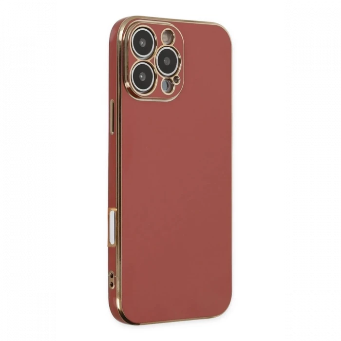 Newface Apple iPhone 16 Pro Kılıf Volet Silikon - Kırmızı
