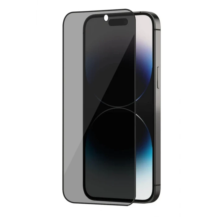 Newface Apple iPhone 16 Pro Max Bilvis 3X AR Hayalet Cam Ekran Koruyucu - Siyah