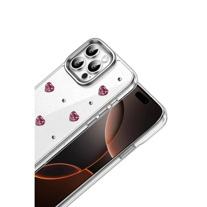 Newface Apple iPhone 16 Pro Max Fiyonk Desenli Kapak - Desen 3