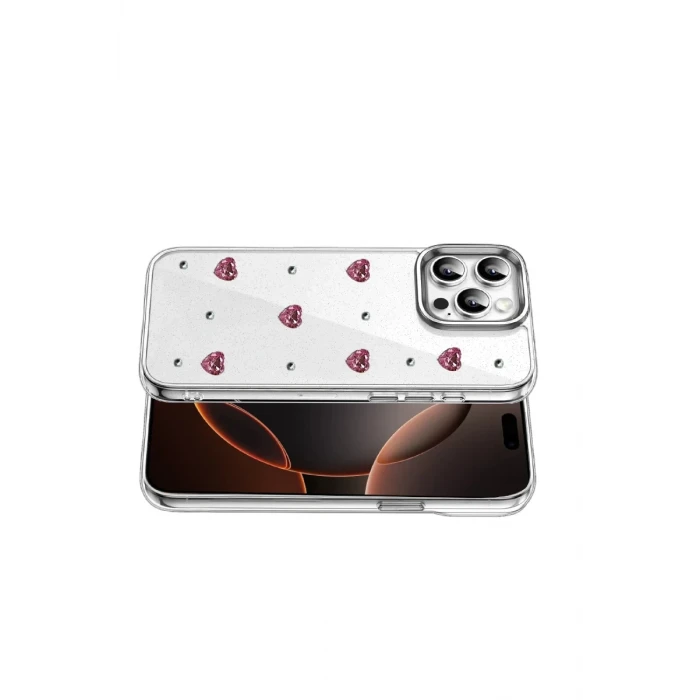 Newface Apple iPhone 16 Pro Max Fiyonk Desenli Kapak - Desen 3
