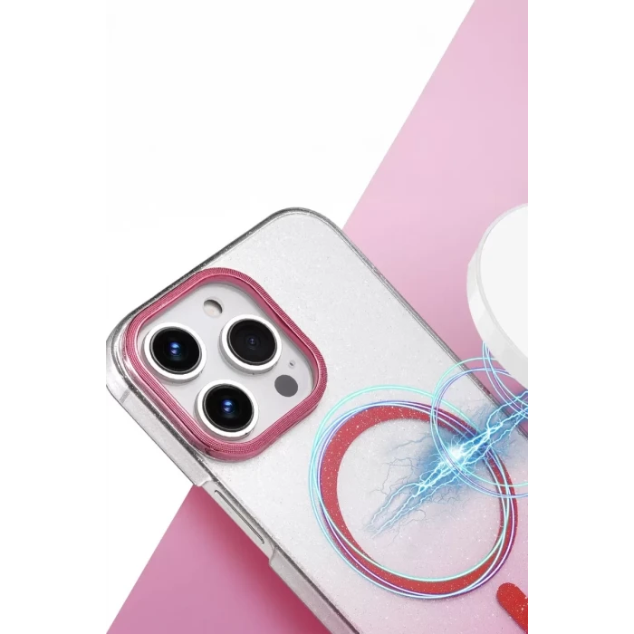Newface Apple iPhone 16 Pro Max Glossy Magsafe Kapak - Mavi