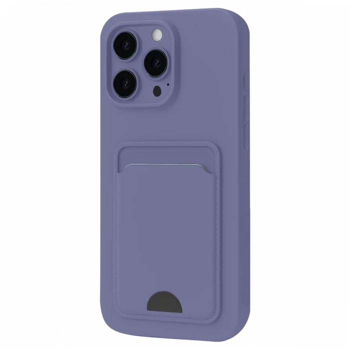 Newface Apple iPhone 16 Pro Max Kılıf Kelvin Kartvizitli Silikon - Lila