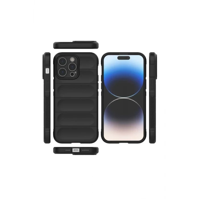 Newface Apple iPhone 16 Pro Max Kılıf Optimum Silikon - Siyah