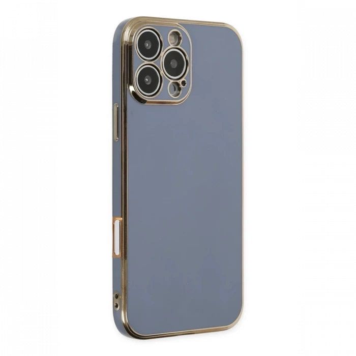 Newface Apple iPhone 16 Pro Max Kılıf Volet Silikon - Mavi