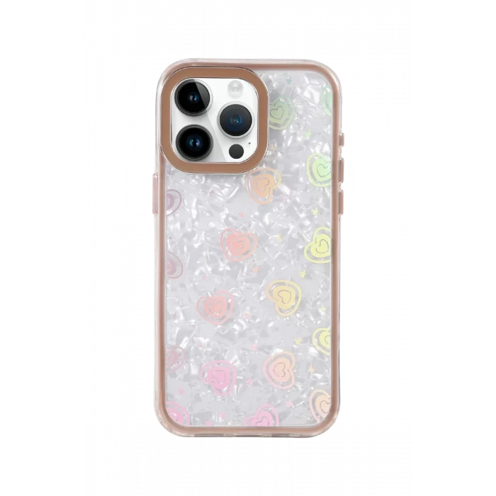 Newface Apple iPhone 16 Pro Max Lumi Desenli Kapak - Çöl Titanyum