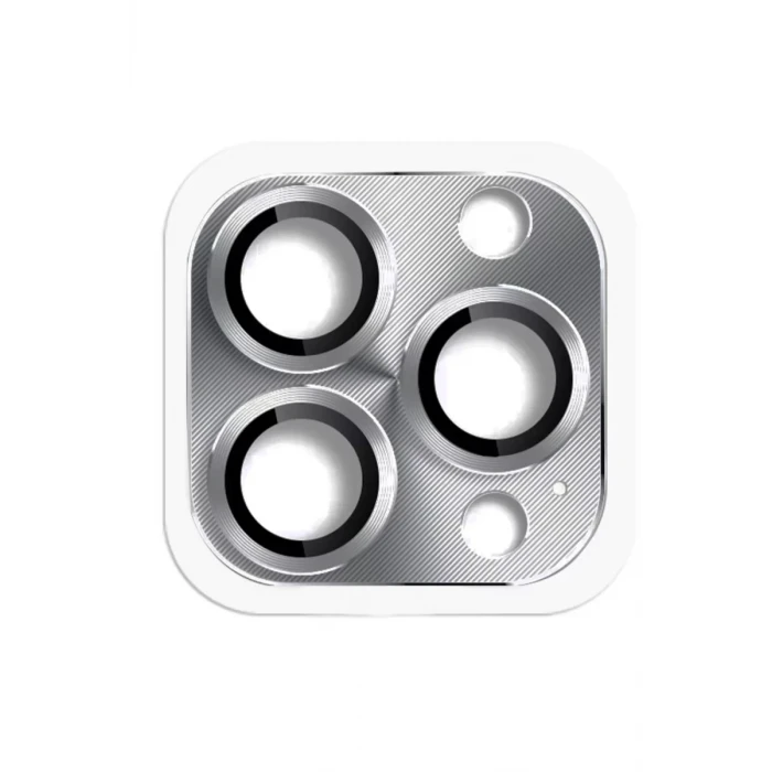 Newface Apple iPhone 16 Pro Max Pers Alüminyum Kamera Lens - Gri