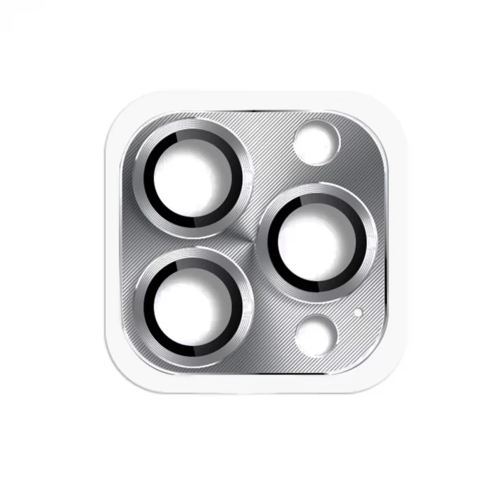 Newface Apple iPhone 16 Pro Max Pers Alüminyum Kamera Lens - Gri