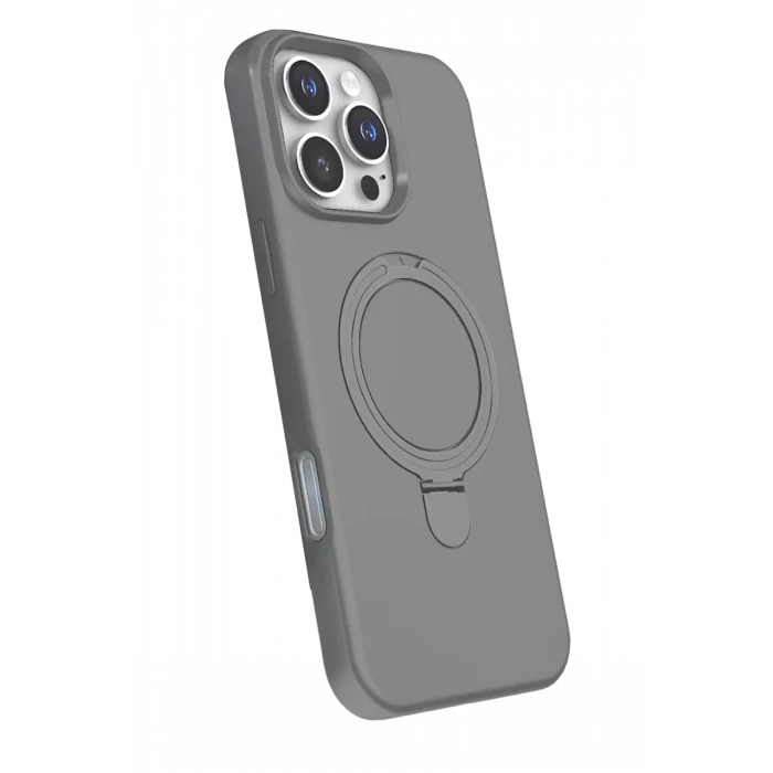 Newface Apple iPhone 16 Pro Max Regal Magsafe Standlı Kapak - Titan Gri