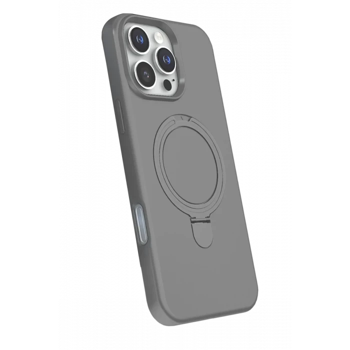 Newface Apple iPhone 16 Pro Max Regal Magsafe Standlı Kapak - Titan Gri