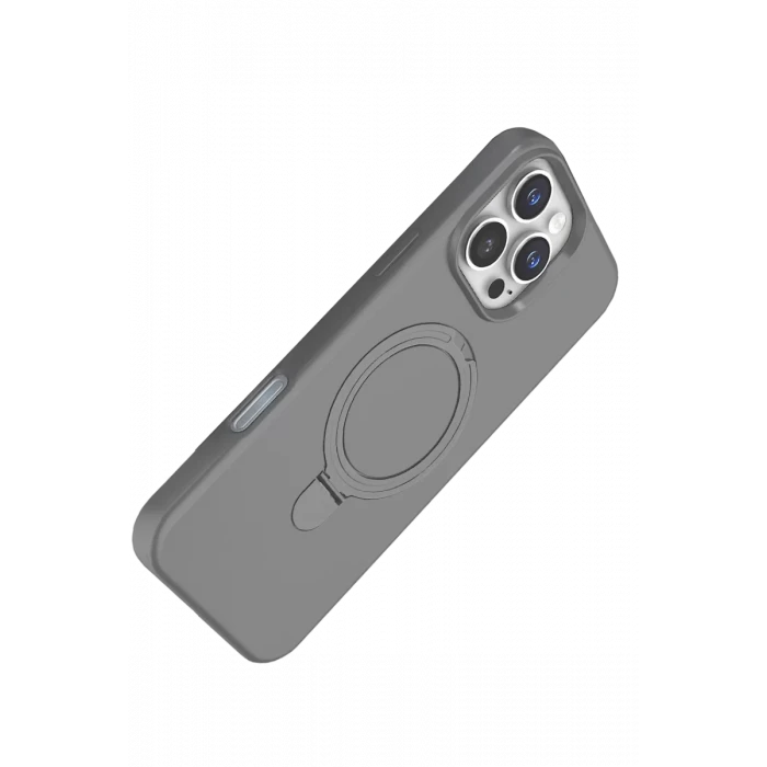 Newface Apple iPhone 16 Pro Max Regal Magsafe Standlı Kapak - Titan Gri