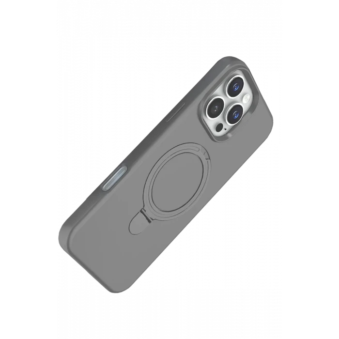 Newface Apple iPhone 16 Pro Regal Magsafe Standlı Kapak - Titan Gri