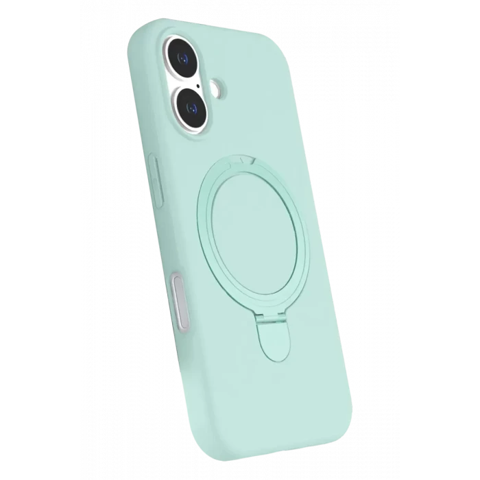 Newface Apple iPhone 16 Regal Magsafe Standlı Kapak - Su Yeşili