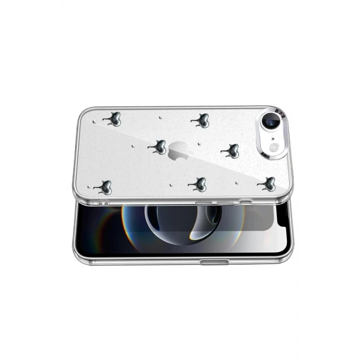 Newface Apple iPhone 16E Fiyonk Desenli Kapak - Desen 1