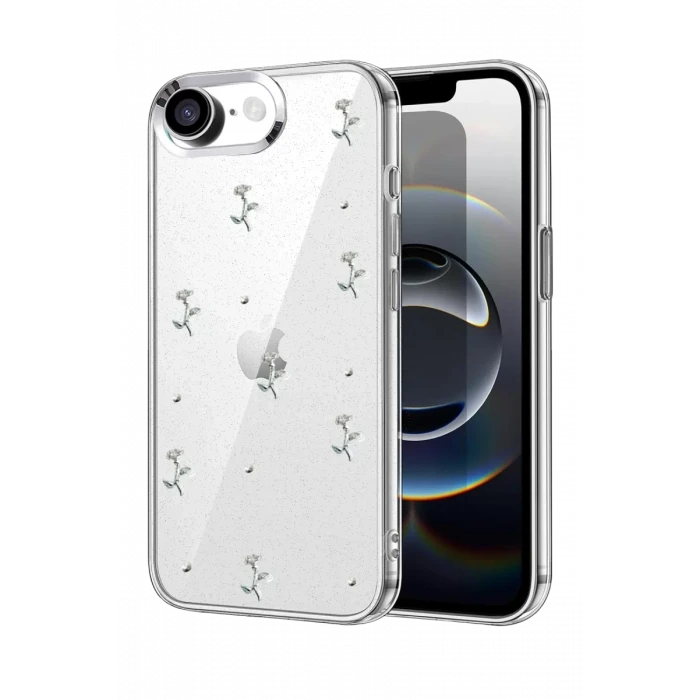 Newface Apple iPhone 16E Fiyonk Desenli Kapak - Desen 2